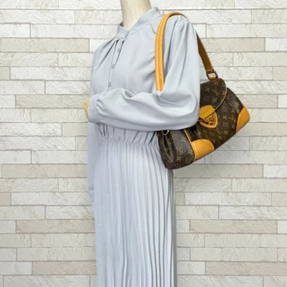 Louis Vuitton Monogram Bag Brown Canvas Beverly Shoulder